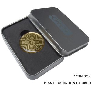 ! Nano Tegen Emf Scalaire Shield Anti Straling Telefoon Sticker Ronde Gouden Sticker