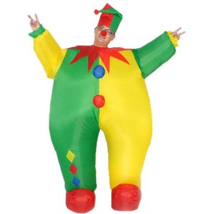 Kerst Opblaasbare Adult Dress Up Jurk Clown Jaarlijkse Prestaties Kostuum Party