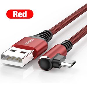 Venroii Snelle Opladen Micro Usb Kabel 90 Graden Mobiele Telefoon Game Cord Android Draad Voor Samsung Xiaomi Redmi 7A Huawei honor 8X