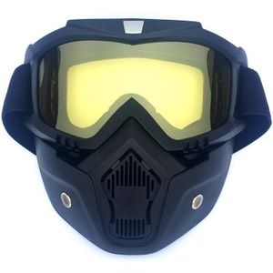 Motorfiets Retro Professionele Helm Open Helm Goggle Masker Vintave Masker Cross Helm Goggle Moto Capacete Casco Casque