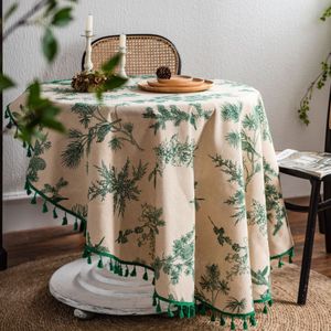 Ronde Tafelkleed Voor Tafel Print Katoen Linnen Diameter 150 Ronde Tafel Dekken Versieren Thuis Party Hotel Schoorsteenmantel Mesa