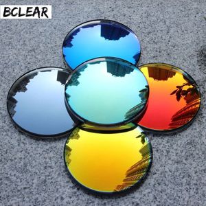 BCLEAR 1.49 index Mode Kleurrijke Non-gepolariseerde UV400 Spiegel Reflecterende Zonnebril Prescription Lenzen Bijziendheid Zonnebril Lens