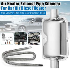 150Cm Auto Air Diesel Standkachel Uitlaatpijp Gas Vent Slang Buis Roestvrij Staal Auto Heater Accessoires