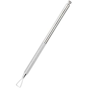 Cuticle Pusher Rvs Driehoek-Shapecuticle Dunschiller Schraper Verwijderen Gel Nagellak Nail Art Remover Tool