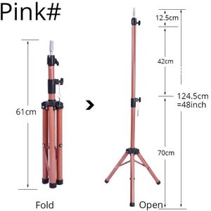 Mannequin Hoofd Statief Pruik Houder Zwart Verstelbare Tripod Stand Houder Voor Training Head Mini Normaal Twee Size Sterke Pruik Stand