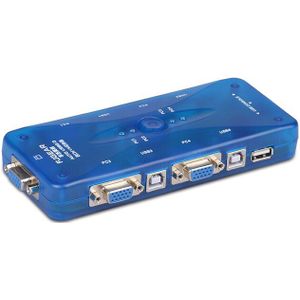 4 port USB KVM auto switch selector 4 in 1 out vga schakelaar Meerdere computers delen een set van muis en toetsenbord display FJ-104UK