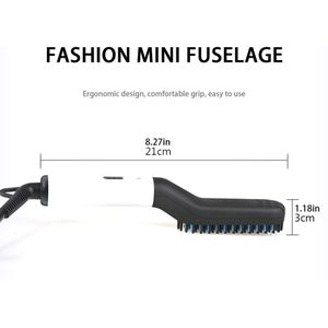 Heren Multifunctionele Steil Haar Kam Baard Stijl Kammen Type Haar Kam Keramische Stijltang