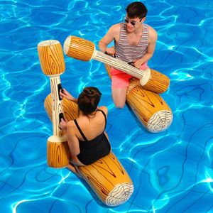 4 stuks/set Steekspel Pool Float Spel Opblaasbare Water Sport Bumper Speelgoed Voor Volwassen Kinderen Party Gladiator Vlot Kickboard Piscina