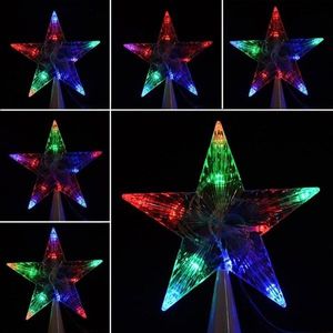 Grote Kerstboom Topper Star Lights Lamp Multi Color Decoratie 100-240V Nds