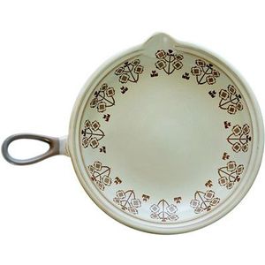 Keramische Kookpot Braadpan Met Korte Handvat Flat Base Pan Thuis Servies Hittebestendig Open Fire