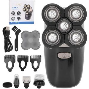 5 In 1 Elektrische Scheermes Nat Droog Gebruik Multi Functionele Scheerapparaat Usb Opladen Waterdicht Voor Home Reizen