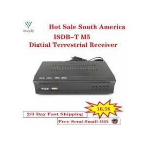 Vmade Brazilië Chili Peru Digital Terrestrial ISDB-T Tv Tuner Ontvanger Set-Top Box Volledig Hd 1080P h.264 Usb Decoder