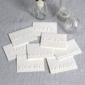 Eenvoudige Reliëf Kaarten Relatiegeschenk Wenskaarten Bruiloft Verjaardag Diy Reliëf Wenskaarten