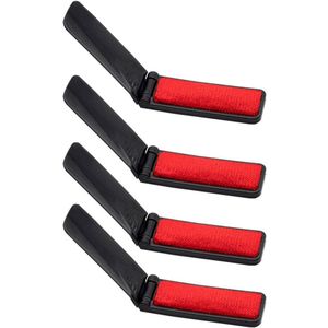 4 Stuks Plastic Kleding Lint Borstel Opvouwbare Kleine Stof Borstel Haar Remover Reinigingsborstel Huishoudelijke Schoonmaken Tool