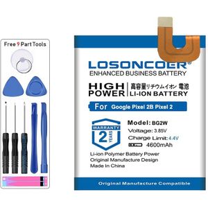 Losoncoer BG2W 4500 Mah Batterij Voor Htc Google Pixel 2B Pixel 2 Muski Mobiele Telefoon Vervangende Li-Ion Batterijen Gratis Tools