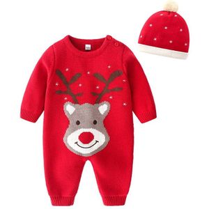 Baby Rompertjes Gebreide 100% Katoen Pasgeboren Jongens Meisjes Kerst Jumpsuits Outfits Een Stukken Peuter Kids Overalls Baby Speelpakjes