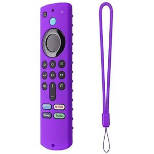 Voor Brand Tv Stok 3Rd Generatie Voice Afstandsbediening Siliconen Case Lichtgewicht Antislip Schokbestendig Met Band