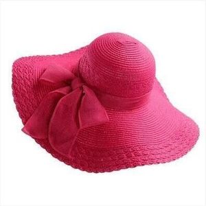 Vrouwelijke 2022 Zonnehoed Zomer Anti-Uv Lady Brede Rand Hoed Vrouwen Solid Floppy Zomer Strooien Hoeden Voor Vrouwen Rand strand Hoed