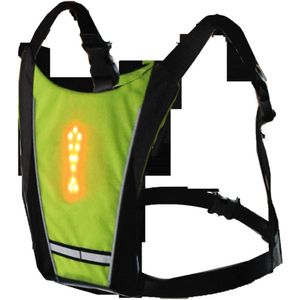 Creativiteit Led Draadloze Veiligheid Richtingaanwijzer Veiligheid Vest Voor Fiets Rijden Night Running Walking Waarschuwingslampje Gloeiende Vest