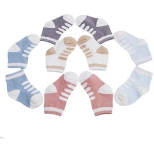 5 paren/pak Kinderen Katoenen Sokken Jongen, Meisje, Baby, baby Warm Houden Streep Stippen Mode Sport&#39;s Sokken Herfst/Winter Kids