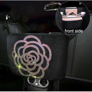 Crystal Sneeuw Vlok Strass Auto Opbergtas Seat Organizer Bag Achterbank Houder Multi-Zakken Auto Container Opbergen Opruimen