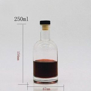 Lege Wodka Drank Flessen Pot Wijn Jar Afdichting Glas Alcohol Fles 50Ml/100Ml/200Ml/250Ml