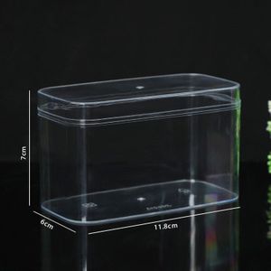 Plastic Make Organizer Wattenstaafjes Cosmetische Make-Up Wattenschijfje Organizer Sieraden Opbergdoos Voedsel Opslag Containers Met Deksel