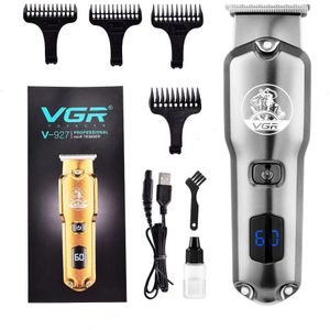 Vgr Elektrische Tondeuse Metalen Body Machine Trimmer Lcd Display Wasbare Trimmers Professionele Baard Haar Salon Clipper