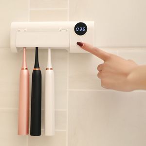 Nuttig Uv Light Tandenborstel Tandpasta Dispenser Sterilisator Wandhouder Rack Badkamer Supply Nuttig Tandenborstel Sanitizer