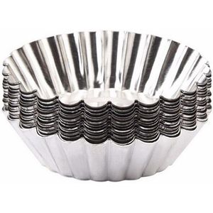 Non-stick Tart Quiche Flan Pan Mallen Pie Pizza Taart Ronde Mould Verwijderbare Losse Bodem Gecanneleerd Zware Pie pan