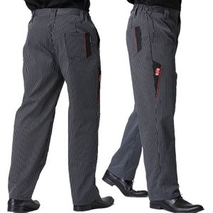 Mannen En Vrouwen Baggy Chef Broek Kok Strepen Werkkleding Professionals Mannen Tapered Pijpen Cargo Scrub Broek Restaurant