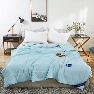 Zomer Cool Fiber Quilt Grijs Airconditioning Dunne Dekbed Plaid Deken Gewatteerde Sprei Voor Dubbele Bed Sprei Bed Cover
