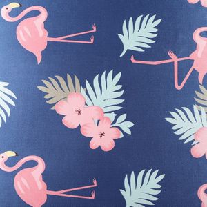 Flamingo Satijn Materiaal Ananas Bedrukte Stof Voering Zachte Polyester Stof Voor Diy Naaien Pyjama Stof Materiaal
