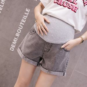 Zomer Mode Shorts Zwangere Vrouwen Denim Shorts Curling Gaten Zwangere Broek Stretch Buik Zwangere Vrouwen Kleding Moederschap