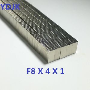 10 20 50 100 Stks/partij N35 Rechthoekige Magneet 8X4X1 Neodymium Zeldzame Aarde Permanente Magneet 8*4*1 Ndfeb Magneten 8 X 4 X 1