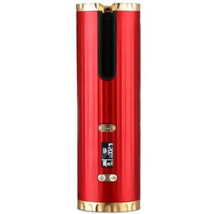 Draadloze Automatische Haar Krultang Usb Oplaadbare Krultang Krullen Golven Lcd-scherm Keramische Krullend Roterende Curling Wave Styler