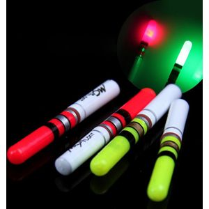 10Pc Fishing Float Light Stick Groen/Rood Pak Voor CR322 Battery Operated LED Lichtgevende Float Voor Donkere Water night Vissen J044
