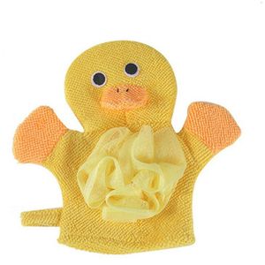 Kids Body Scrubber Bad Brushexfoliating Spons Cartoon Dierlijke Vorm Douche Handschoenen Skin Cleaner Schoonmaak Tool Voor Kinderen
