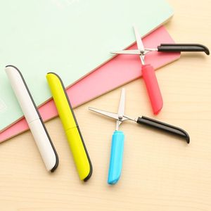 Candy Verborgen Creatieve Pen Student Veilig Schaar Papier Snijden Kunst Office School Supply met Cap Kids Briefpapier DIY Tool
