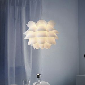 Hanglamp Home Decor Plastic Huis Lamp Shade Cover Schaduw Pantalla Lampara Wit Moderne Lotus Abajur Armatuur Licht