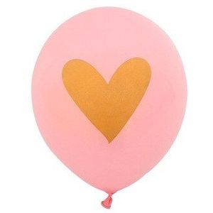 10 Stks/partij 10 Inch Wit Rood Latex Ballonnen Bedrukt Met Liefde Hart Valentijnsdag Bruiloft Verjaardag Party Decoraties Levert