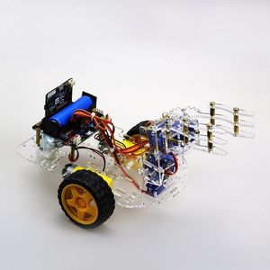 Micro:bit Mechanische Arm Robot Auto Diy Kit Ondersteuning Grafische Programmering Stem Educatief Speelgoed Met Bt Voor Kinderen Student Volwassen
