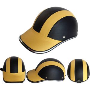 Motorfiets Vintage Helmen Baseball Cap Half Gezicht Retro Casco Casque Moto Lederen Chopper Fietsen Scooter Hoofddeksels Helmen