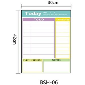 Uitwisbare Magnetische Koelkast Sticker A3 Zachte Magnetische Kalender Schema Memo Board