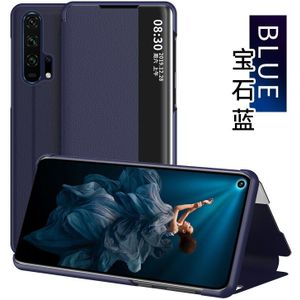 Luxe Bekijk Smart Flip Case Voor Huawei Honor 20 Pro Fundas Originele Magnetische Houder Lederen P20Pro YAL-L41 Yal L41 Telefoon cover