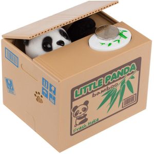 Houkiper Leuke Kat Panda Piggy BankAutomated Kat Stelen Spaarpot Coin Bank Besparing Doos voor Kid Kind