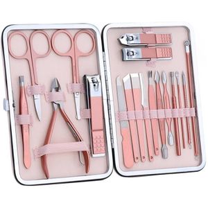 7/10/12/16/18 Stuk Manicure Pedicure Nail Care Set Cutter Kniptangen Case TSLM1