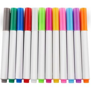 12/Set 7 Kleur Tekening Whiteboard Pen Viltstift Kinderen Tekening Pen Sneldrogende Uitwisbare School mini Whiteboard Pen