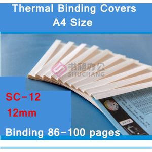 10 Stks/partij SC-12 Thermische Binding Covers A4 Lijm Binding Cover 12Mm (85-100 Pagina &#39;S) thermische Binding Machine Cover