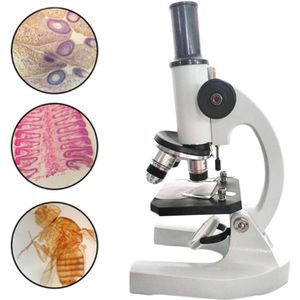 500X Microscoop Vergroting Biologische Basisschool Studenten Educatief Monoculaire Microscoop Gereedschap